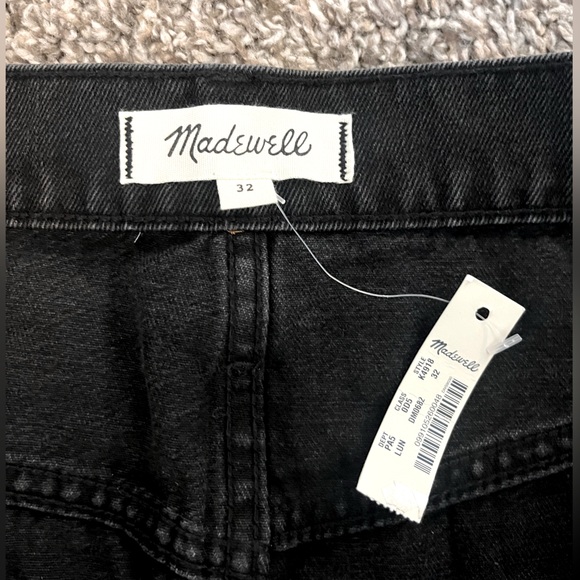 Madewell Black Denim Mini Skirt, Size 32 - Picture 3 of 4